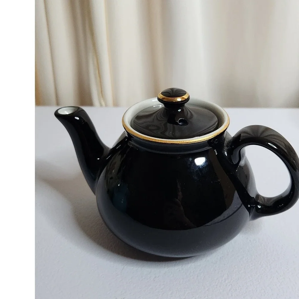 Hall Pottery Teapot -- Black